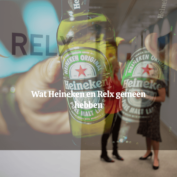 Cover of a column by Robbert working at Antaurus: what Heineken and Relx have in common